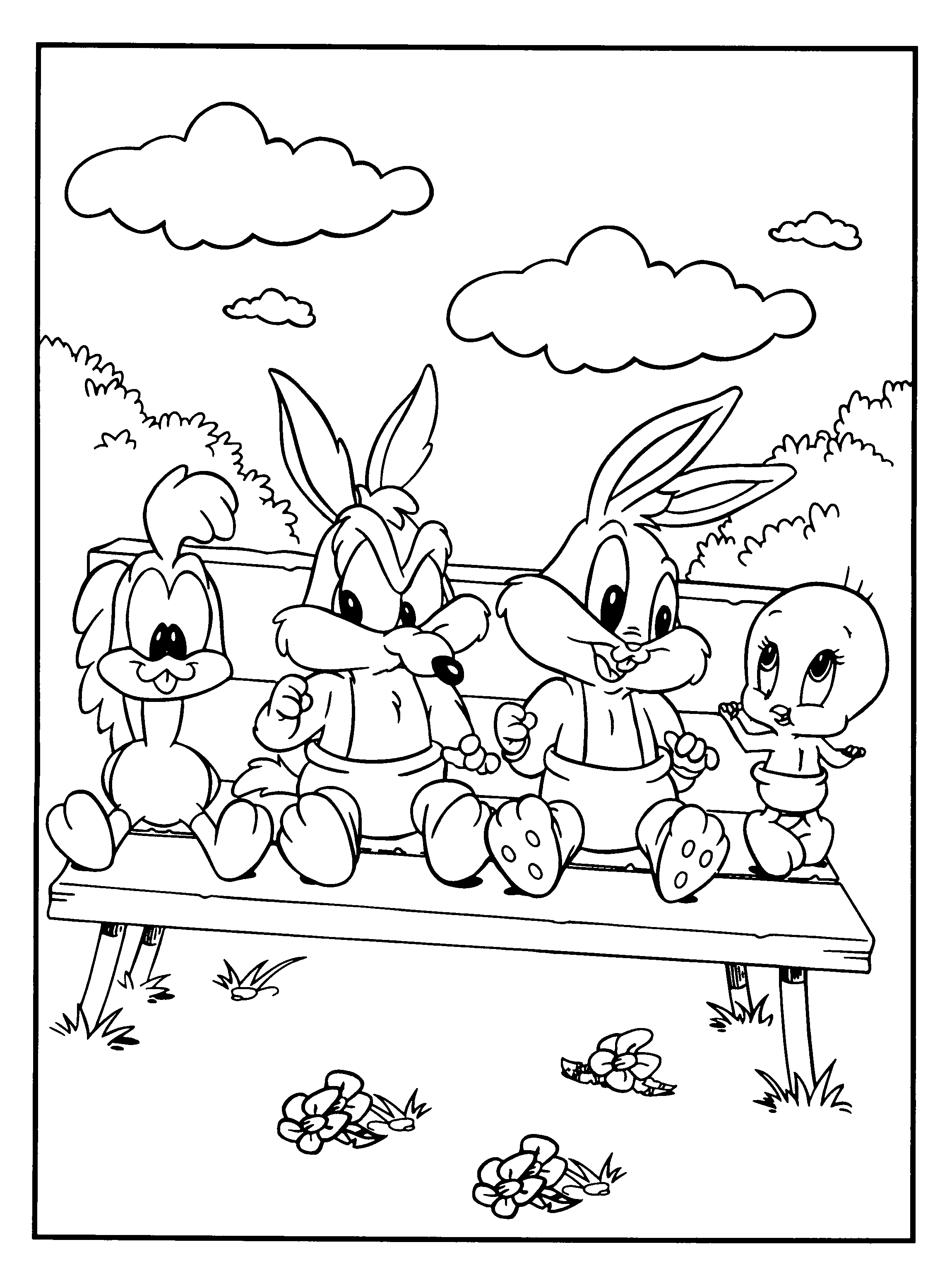 coloriage looney tunes image animee 0018