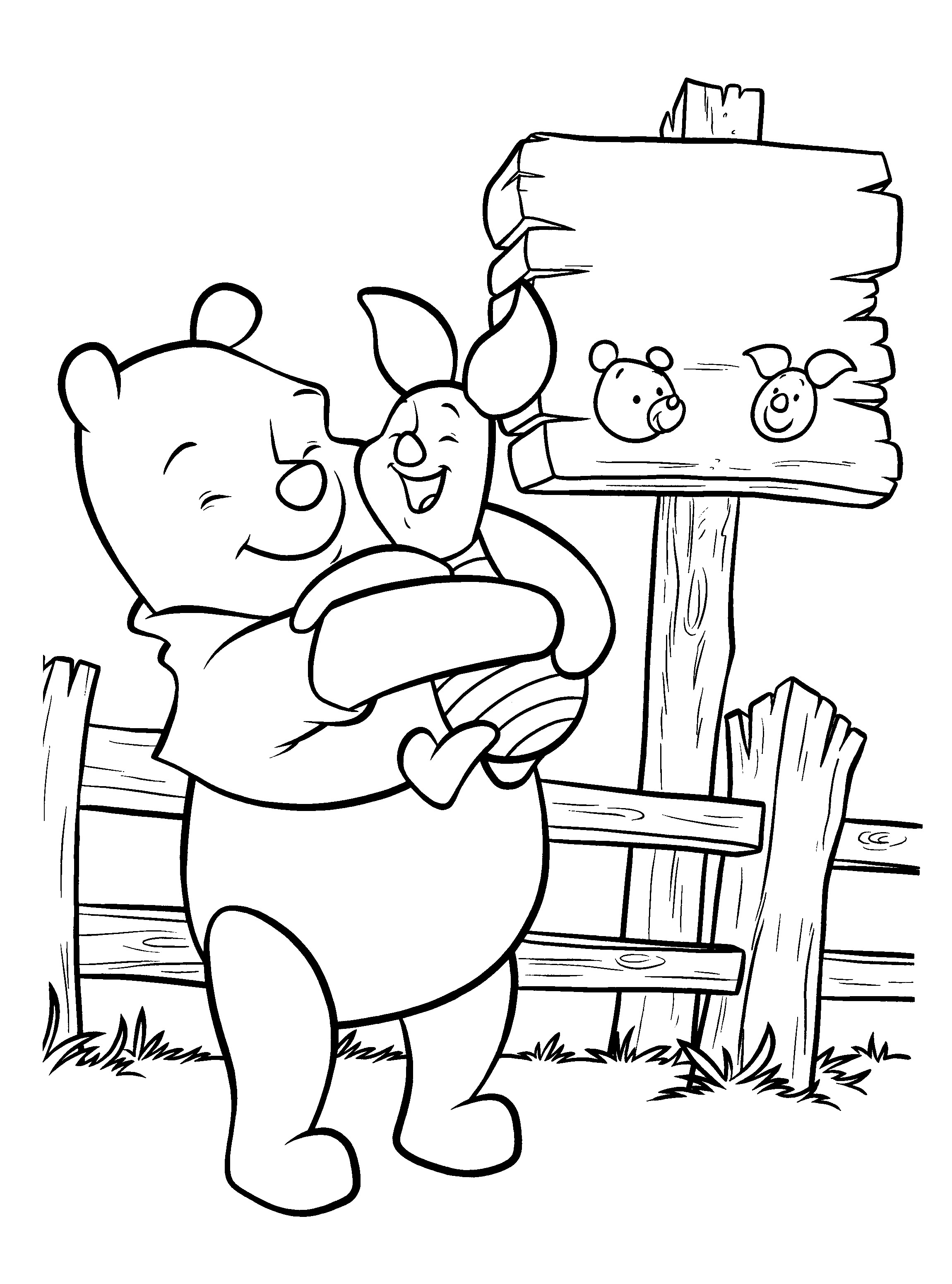 Coloriages Winnie l'Ourson  images et gifs animés et animations, 100%